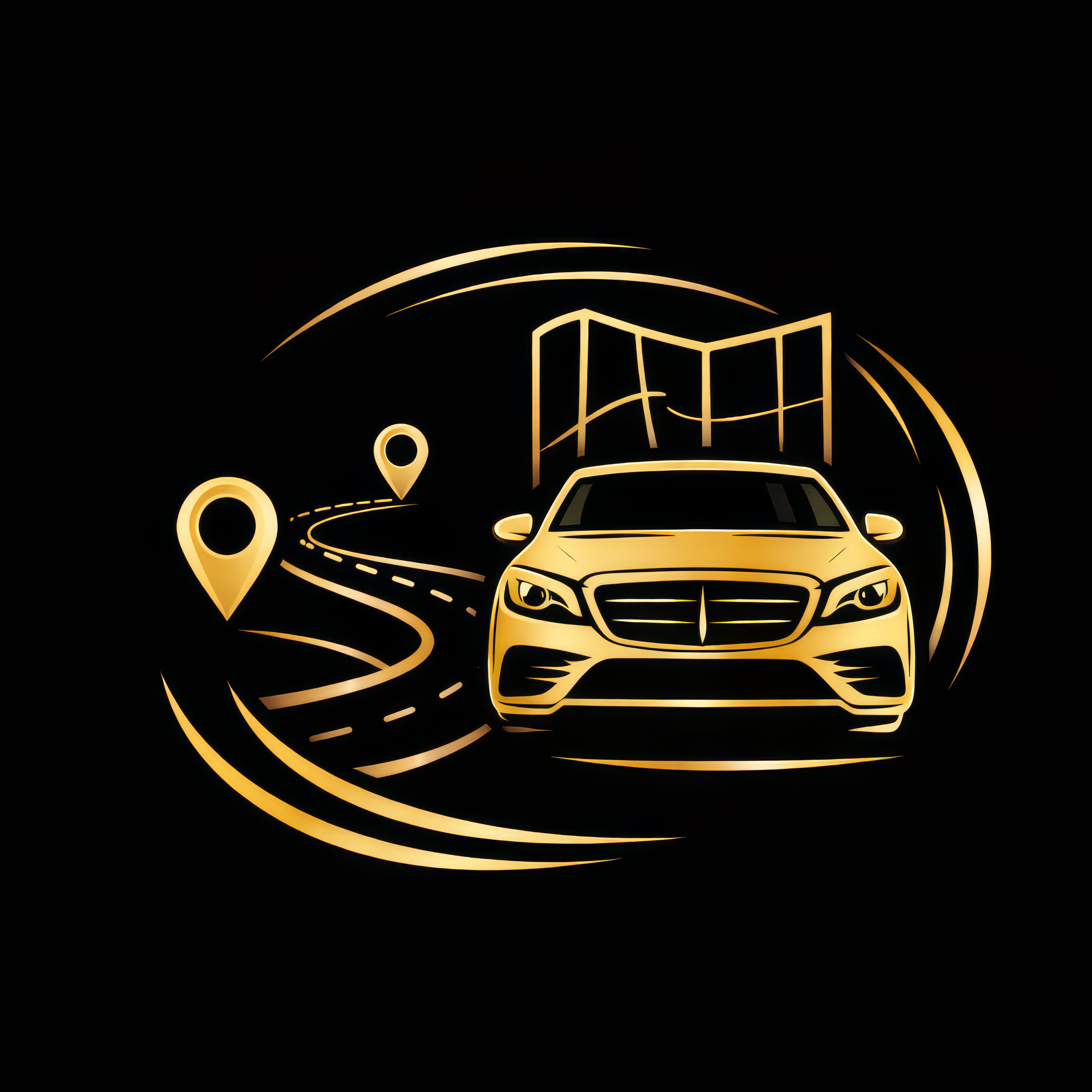 Long distance chauffeur service icon